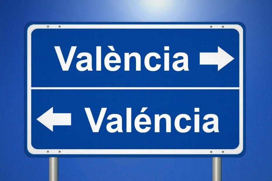Senyal Valéncia blava, dos accents
