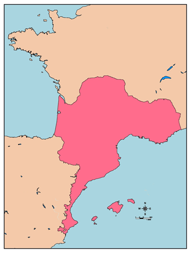 Mapa del diasistema occitano-romànic