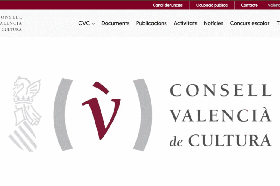 Web del Consell Valencià de Cultura